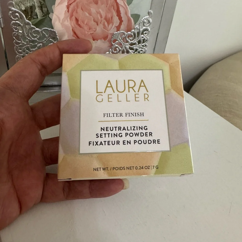 Laura Geller FILTER FINISH Neutralizing Setting Powder .24oz New In Box